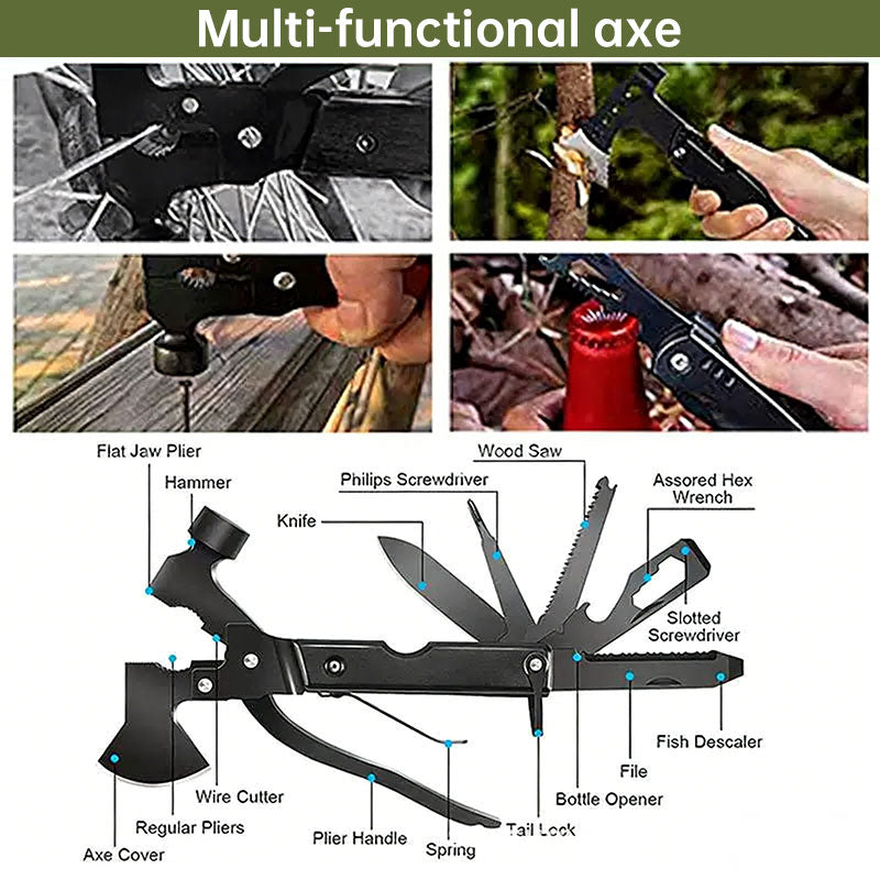 Multi-functional Outdoor First Aid Kit, Emergency Survival Gear with Trauma Bag for Camping, Hiking, Hunting Adventures