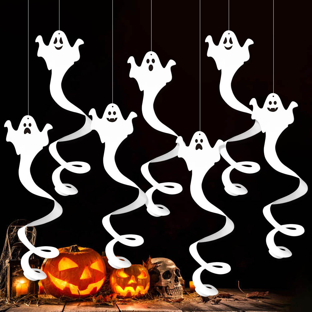Halloween Decoration Ghost Hanging Ornament Ghost Festival Hanging Decor Halloween Scene Decoration Prop