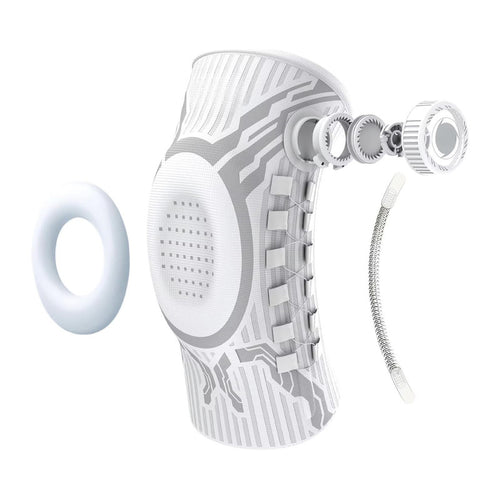 Adjustable Smart-Knob Knee Brace — Patella Gel Pad, Side Stabilizers, Compression Support for Pain Relief & Recovery