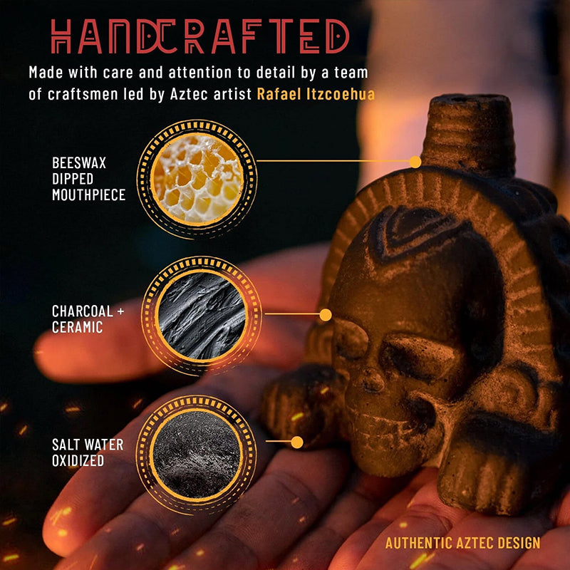 Aztec Death Whistle – Realistic Screaming Skull Sound Effect, Spooky Resin Prop for Halloween Pranks & Party Favors