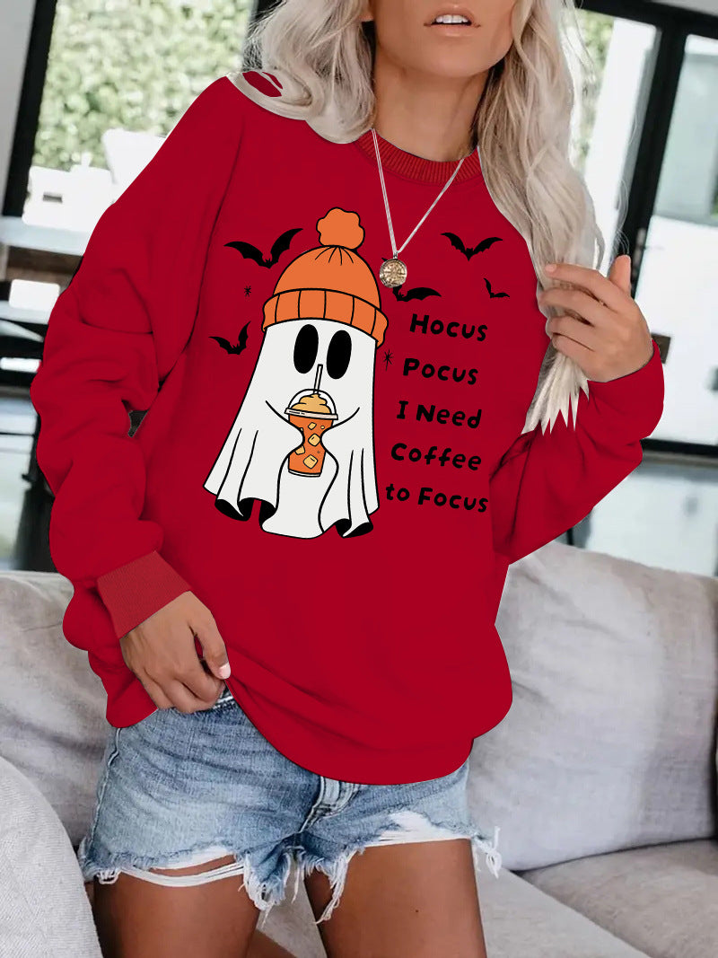 Round necked hoodie ghost Halloween