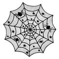 40inch  Round 1Pcs Halloween Lace Tablecloth Black Spider Web Lace Mantle for Halloween Party Decoraiton Background Decoration