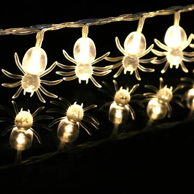 LED Halloween Light String Spider Style Holiday Lighting Bedroom Living Room Decor Halloween Atmosphere String Lights