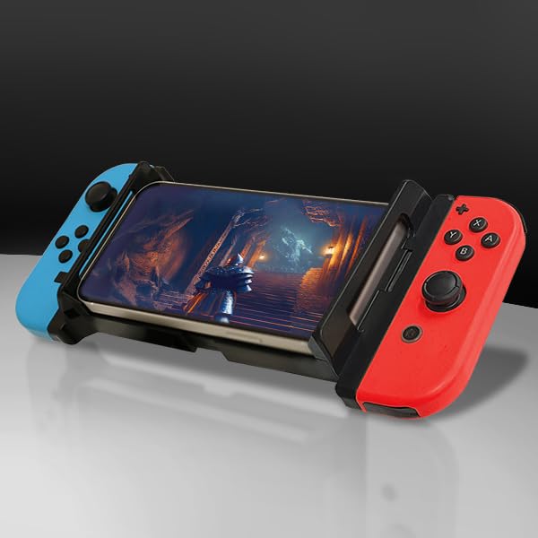 mco Nakabayashi Miyoshi Joy-Con Smartphone Mount Parts GMA-SM02/BK Compatible with Smartphone and Switch Controller to Control Smartphone Games Compatible with Smartphones 5.5-6.7 inches (13.5 -